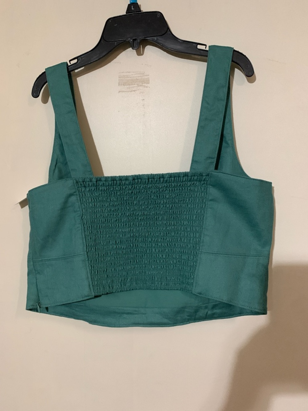 Banana Republic Factory Dark Green Square-Neck Crop Top - Picture 4 of 7
